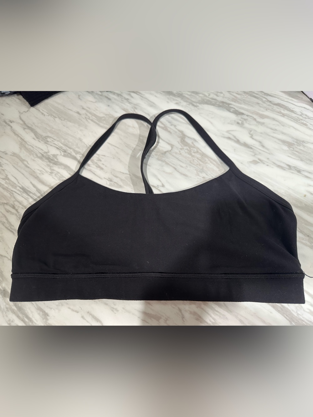 lululemon athletica Black Minimalist Sports Bra with Thin Straps